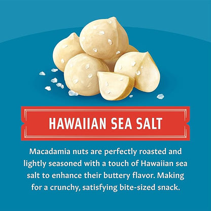 Mauna Loa Sea Salt Roasted Macadamia Nuts, 24 Pack of 0.5 oz Mini Pouches, Keto Friendly, Gluten Free, Healthy Hawaiian Snack