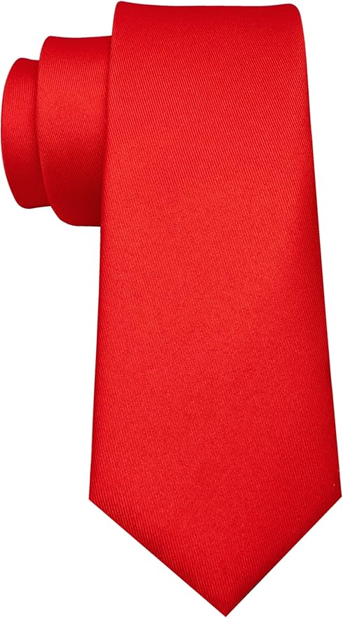 RBOCOTT 2.4“ Solid Color Skinny Tie Business Wedding Necktie for Men(6cm)