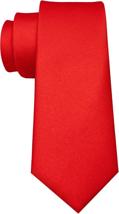RBOCOTT 2.4“ Solid Color Skinny Tie Business Wedding Necktie for Men(6cm)