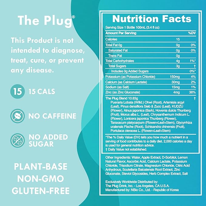 The Plug Liver Cleanse Detox & Repair Drink - Plant Based Herbal Electrolyte Drink for Liver Support & Health, Bloating Relief, Restore Antioxidants & Minerals | Liver Complex Energy Drink (24-Pack)