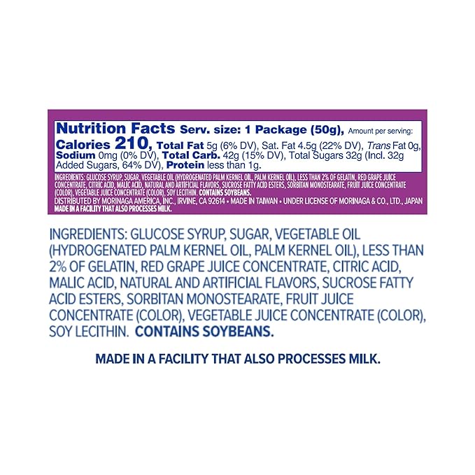 HI-CHEW Grape Sticks, 15-Pack, Soft & Chewy Candy, 1.76oz Each, Bulk Candy Individually Wrapped - Made with Immensely Juicy Fruity Flavors