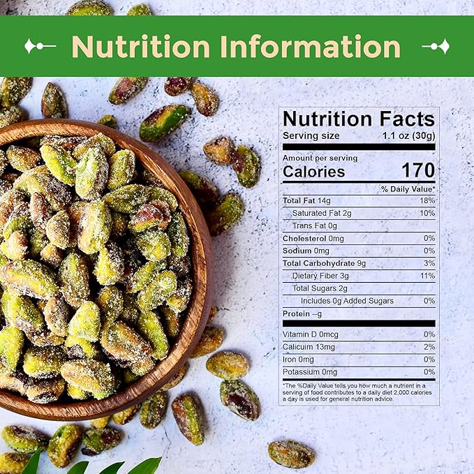 Sincerely Nuts Pistachios Roasted and Salted Kernels No Shell Healthy Snacks for Kids and Adults Shelled Convenient Snack Gourmet Flavor Vegan, Kosher Gluten Free. 5 LB Bag