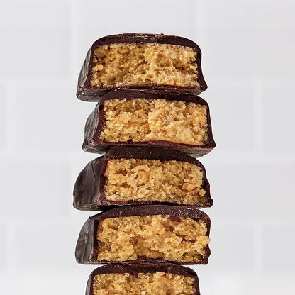 Perfect Bar Mini, Chocolate Covered Peanut Butter Protein Bar, Protein Snack, Snack Bar, Organic, Gluten Free, Soy Free, Non GMO, No Sugar Alcohols, 1.05 Ounce Bar, 18 Count