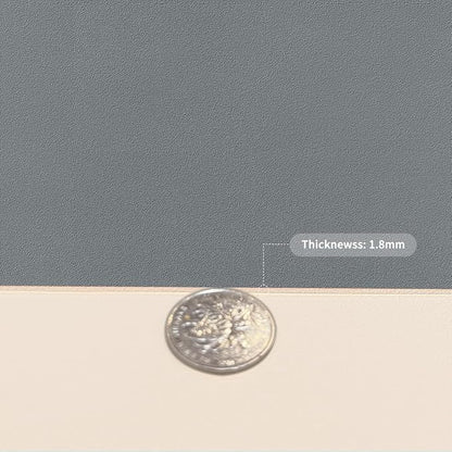 Leather Table Pad,1.8mm Thick,40x66 Inch,Table Pads for Dining Room Table Rectangular,Table Protector for Dining Room Table,Dining Table Cover Protector(Off White+Light Gray,40x66)
