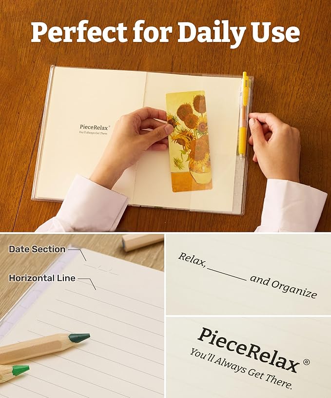 PieceRelax A5 Puzzle Journal for Adults, 300 Piece Plastic Jigsaw Book Cover (Includes Notebook) - Katherine Blower - The Gallery, Unique Gift [YA1073]