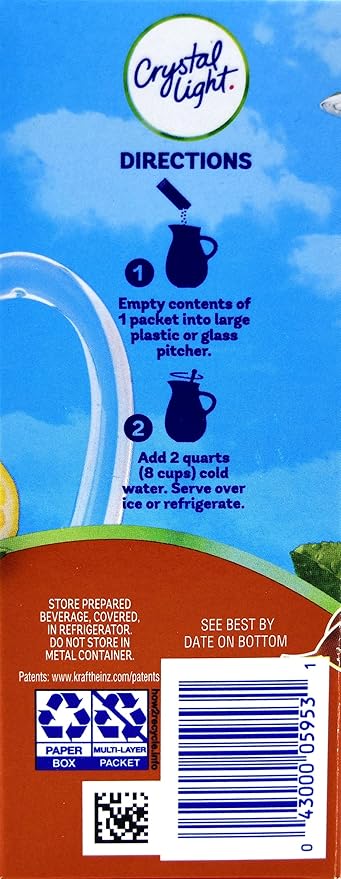 Crystal Light Sweet Tea, 12-Quart 1.56-Ounce Canister (Pack Of 4)