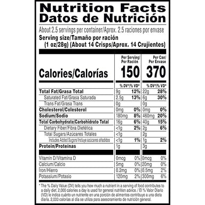 Pringles Potato Crisps Chips, Lunch Snacks, On-The-Go Snacks, Grab n' Go, Pizza (12 Cans)