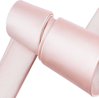 Branduce 3.15"（8cm） Men's Solid Color Formal Woven Necktie + Gift Box