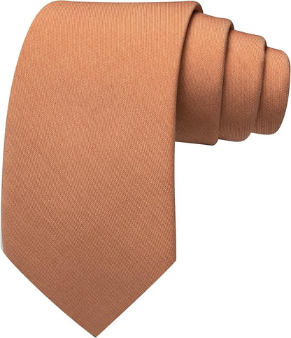 Barry.Wang Tie Sets for Men Silk Solid Necktie Stain Ties Handkerchief Pocket Square Cufflinks Wedding Business Dyed