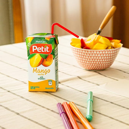 Petit Mango Nectar, 200 ml (Pack of 24) – Refreshing Tropical Fruit Beverage