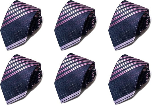 Tie For Men Necktie Woven Jacquard Neck Ties Set 6 PCS
