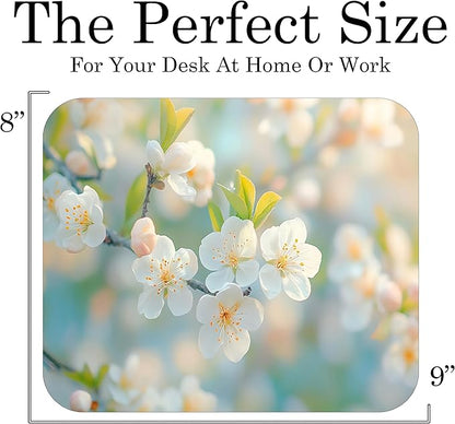Spring Season Mouse Pad Mat Mousepad for Desk Computer Laptop PC Gaming Home or Office Gift (Bloom MP86)