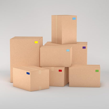 YSHIHE Colored Labels 2500 Pcs - 10 Color Stickers 1/2" x 3/4" Price Sticker for File Folder Tabs, Garage Sale, Price tag etc