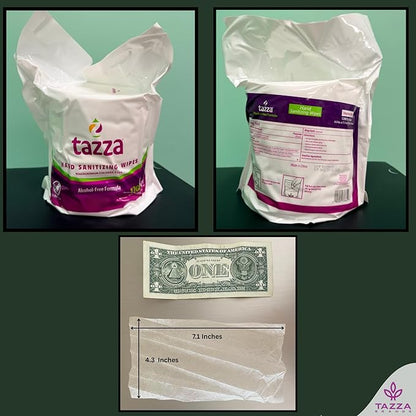 Tazza TAZZAWP1200 Wet Wipes - Bulk 4 x 1200 Ct, Durable Pre-Saturated Cleaning Gym Wipes. 1 penny a wipe!