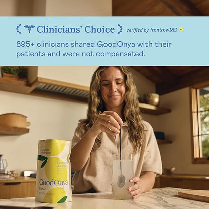 GOODONYA Organic Hydration Electrolyte Drink Mix, Certified Organic Hydration Powder, Non-GMO, Biochecked Glyphosate Free, Low Sugar, Lemonade Flavor, No Artificial Flavors, 20 Servings