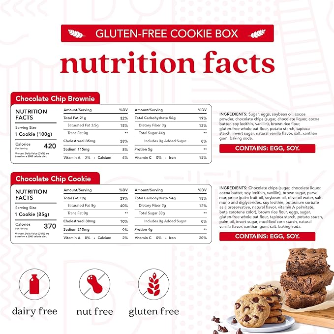 David's Cookies Gluten-Free Chocolate Chip Cookies & Brownies Gift Box