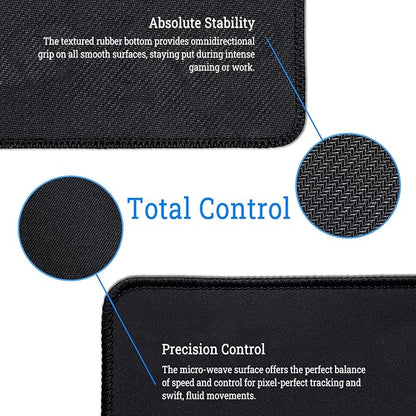 Custom Mouse Pad - Personalized with Your Photo Text Logo - Non-Slip Waterproof Gaming & Computer Desk Mat for Home Office Accessories (7.6"x8.6")