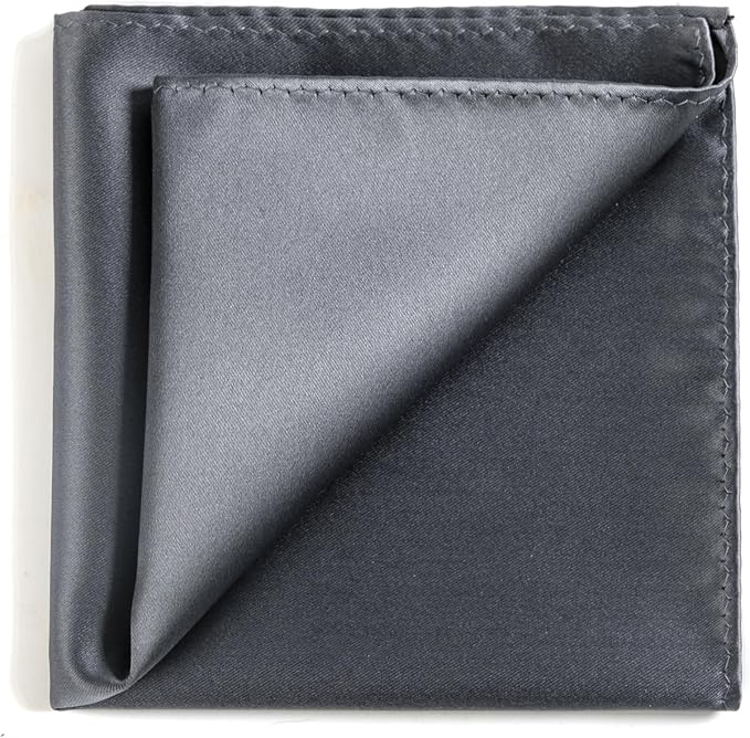Mens Solid Satin Mens Tie With Hanky,Handmade Neckties For Men
