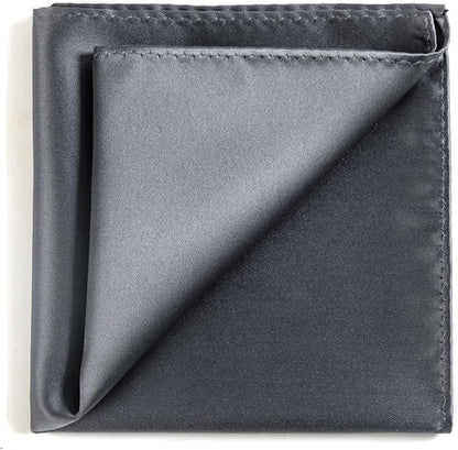 Mens Solid Satin Mens Tie With Hanky,Handmade Neckties For Men
