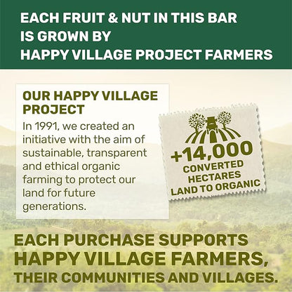 Happy Village Organic Fig & Nut Bars, VARIETY (24 Pack, 1.4 OZ each), Gluten Free, No Refined Sugar, Kosher, Non-GMO, Vegan, Good Source of Fiber, Organic Healthy Snack Bars - 4 bars of Each Flavor