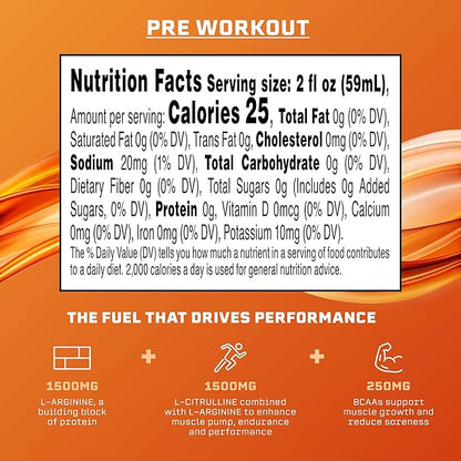 Syncron Pre Workout Sports Drink Endorsed by Shohei Ohtani, Aluminum Bottled, Sugar Free Pre Workout with L Arginine, L Citrulline & BCAAs, Pre Workout Energy Shot, Watermelon Kiwi, 6 Pack, 2 oz