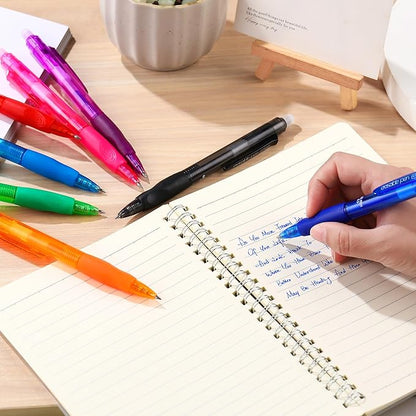 USUAL 0.5mm 8 Color Erasable Gel Pens,Make Mistakes Disappear Colored Pens,Fine Point Retractable Erasable Gel Pens for Writing,Drawing,Office,Plannen,School Supplies