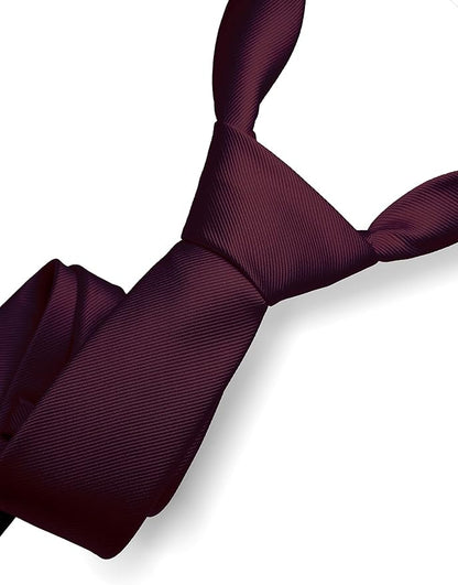 RBOCOTT Solid Color Tie Formal Necktie for Men