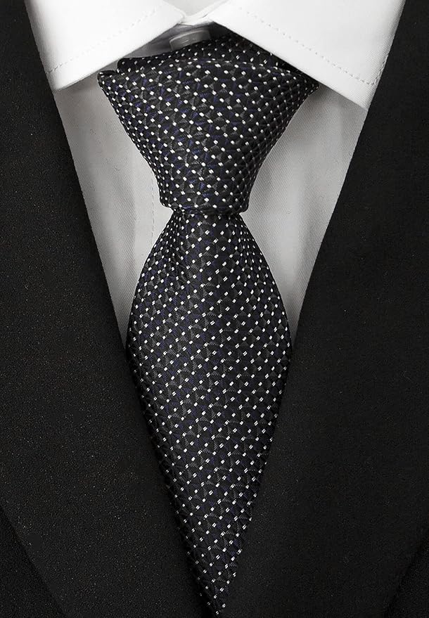 Adulove Men's Necktie Classic Silk Tie Woven Jacquard Neck Ties 6 PCS