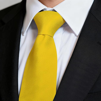 Fineknot Black Ties for Men, Formal Neckties for Men, Solid Color Mens Ties for Business, Wedding, Party, Mens Neck Tie