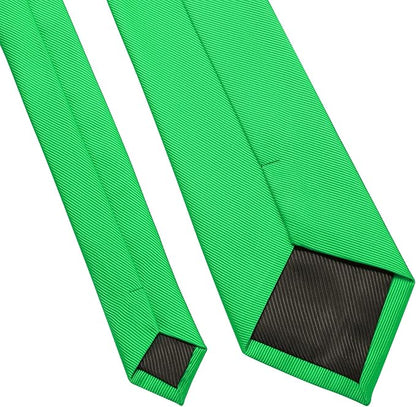 DecTwig Men's Ties Solid Color Formal Neckties 3.15" (8CM) Black Ties For Men