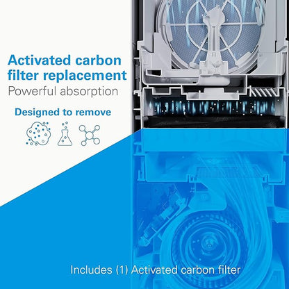 Daikin Room Air Purifier Bundle, HEPA Air Purifier with Pre-filter, Carbon, and UVC LED Light Filtration, Zero Ozone, CARB Certified, Includes 1 set of Replacement Filters