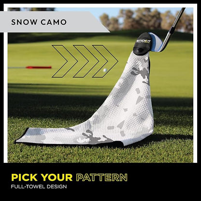 STICKIT Magnetic Towel – Snow Camo