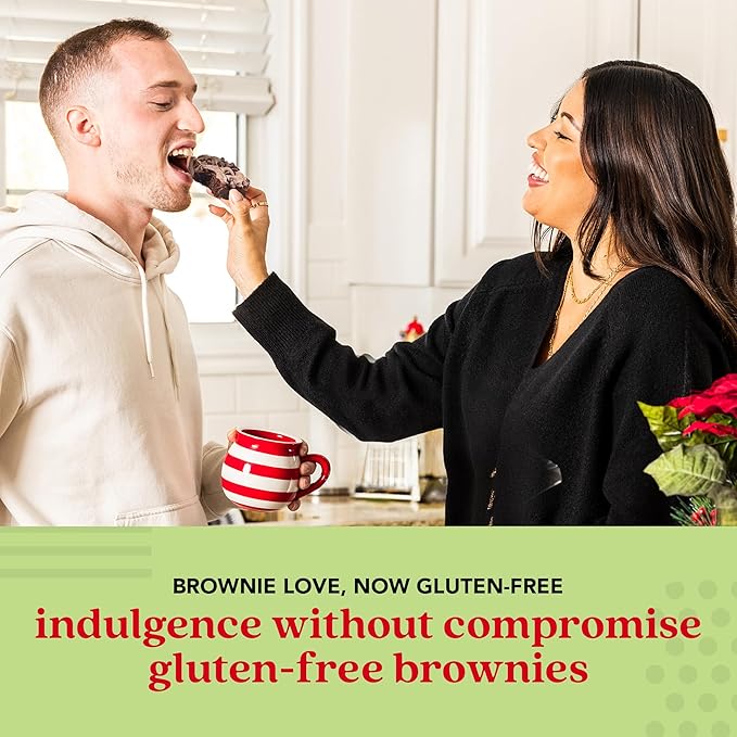 David’s Cookies Gluten-Free Chocolate Chip Brownies 9 Pack - Decadent Fresh Baked Gourmet Brownie Basket Treats - Great for Sharing and Gifting - Ideal Gourmet Food Gift, Healthy Snacks For Everyone