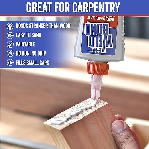 Weldbond Multi-Surface Adhesive Glue, Bonds Most Anything! Wood Glue for Furniture or Carpentry Fabric Glass Mosaic Ceramic Jewelry Stone & More. Non-Toxic, Dries Crystal Clear. 5.4oz /160ml 12-Pack