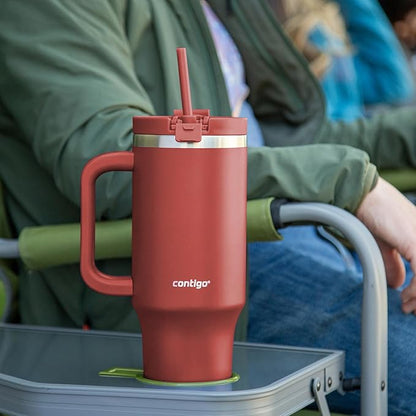 Contigo Streeterville 40oz Tumbler, Stainless Steel Vacuum Insulated, Leak-Proof, Cold for 29 Hours, Goji Berry