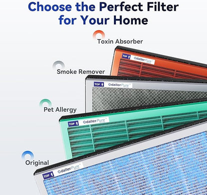 Membrane Solutions MSA3 Air Purifier for Home, Room Up to 1590 sq ft. H13 True HEPA Filter Air Purifier for Bedroom 22db, 100% Ozone Free Air Cleaner for Smoke, Pet Odor Remove 99.97% Allergens, Dust