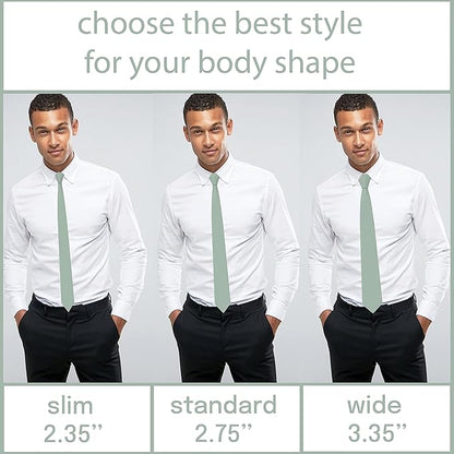 Men's Oxford Matt Neckties Solid Color for Adults Tuxedo Classic Design, by Bow Tie Hosue