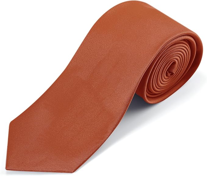 Black Ties For Men Solid Pure Color Formal Neckties 3.15" (8CM) Men's Tie for Business and Wedding with Gift Box