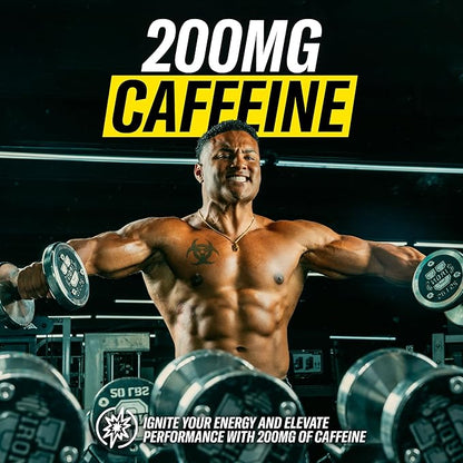 Cellucor C4 Performance Energy Drink | JOLLY RANCHER Blue Raspberry | Zero Sugar Carbonated Preworkout Energy | 200mg Caffeine with Beta Alanine | 16 Fl Oz (24 Pack)