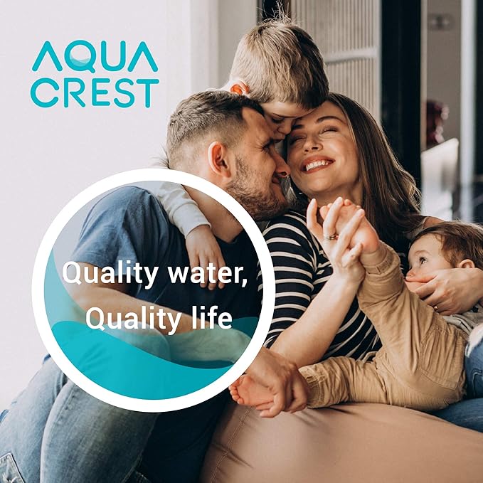 AQUA CREST AP110 Whole House Water Filter, Sediment Filter, 5 Micron, Replacement for 3M® Aqua-Pure AP110, Culligan® P5, APEC, GE FXUSC, Whirlpool®, Any 10" x 2.5" Home Water Filter, Pack of 6