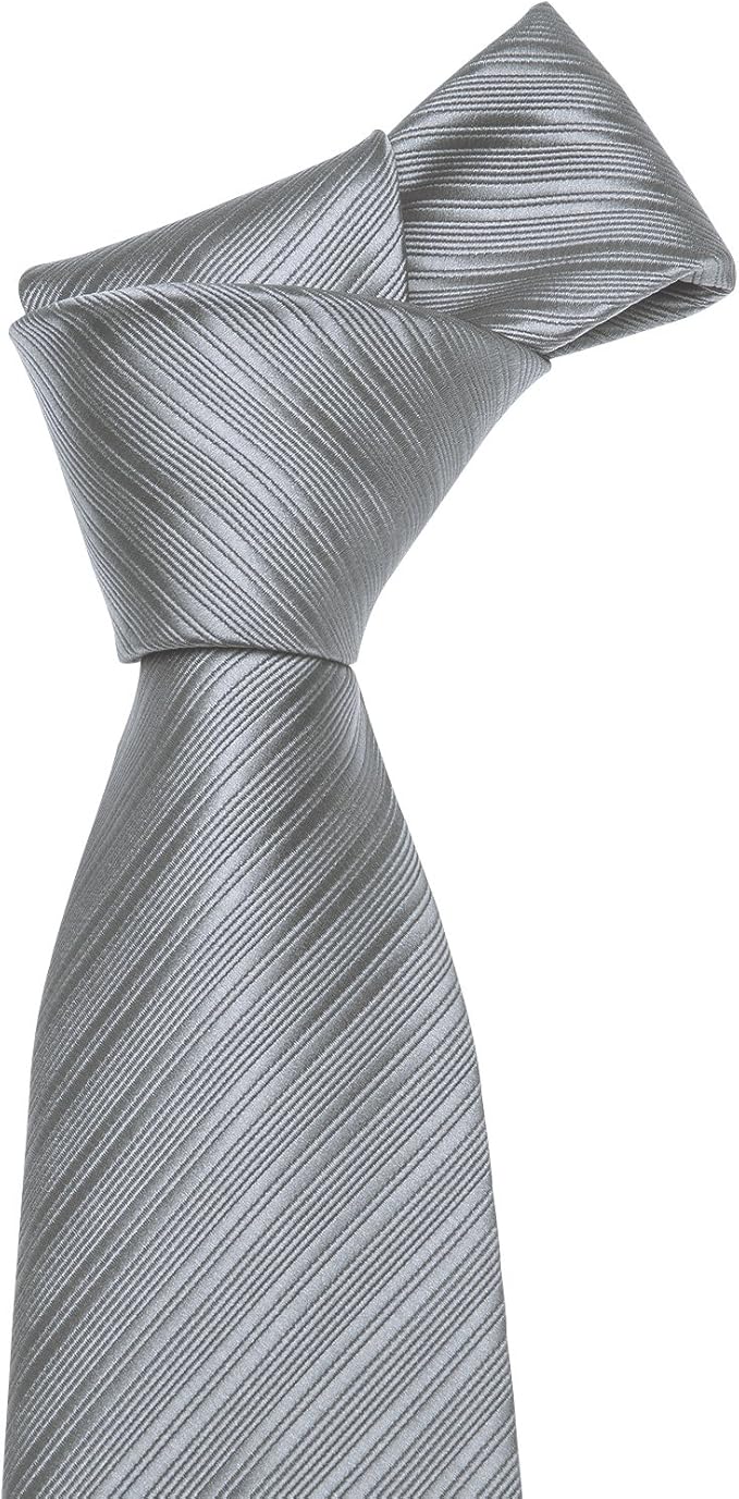 Barry.Wang Tie Sets for Men Silk Solid Necktie Stain Ties Handkerchief Pocket Square Cufflinks Wedding Business Dyed