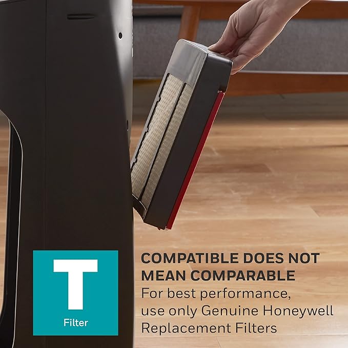 Honeywell Top Fill Tower Humidifier, Digital Humidistat, Black – Cool Mist Humidifiers for Bedroom, Home or Office with Space-Saving Tower Design