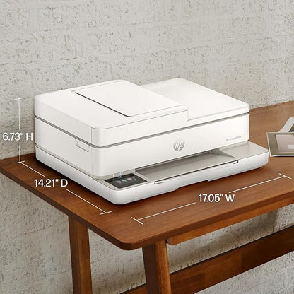 HP Envy 6555e Wireless All-in-One Color Inkjet Printer, Portobello, Print, scan, copy, Duplex printing Best-for-home, 3 month Instant Ink trial included, AI-enabled (714N5A) (Renewed)