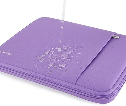DOMISO 17.3 inch Laptop Sleeve Case Water Resistant Shockproof Protective Computer Bag for 17.3" Notebook/HP Pavilion Envy 17/IdeaPadm/MSI/LG Gra with Accesory Bag,Purple