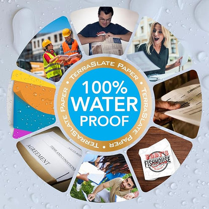 TerraSlate Premium Waterproof Printer Paper, 8 MIL 8.5 x 11 Inches, Durable & Heavy-duty paper (25 Sheets)