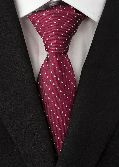 Adulove Men's Necktie Classic Silk Tie Woven Jacquard Neck Ties 6 PCS