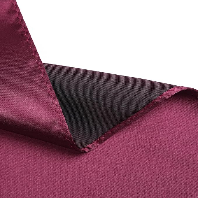 Mens Solid Satin Mens Tie With Hanky,Handmade Neckties For Men