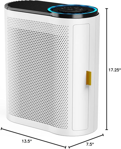 AROEVEAir Purifiers for Home Large Room Upto 1095 Sq.Ft Coverage with Air Quality Sensors Impressive Filter Layer with Auto Function for-Home,Bedroom, MK04- White(Available for California)(Pack of 3)