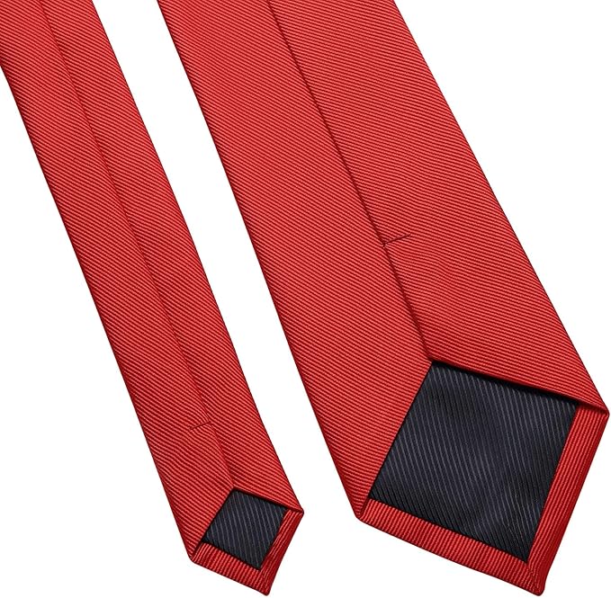 DecTwig Men's Ties Solid Color Formal Neckties 3.15" (8CM) Black Ties For Men