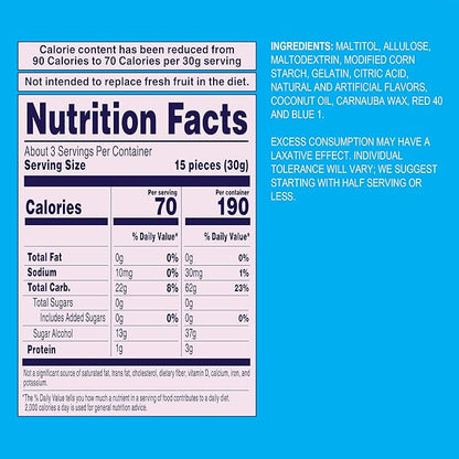 Welch's Zero Sugar Fruity Bites, Mixed Fruit Snack Pack, Gluten Free & Sugar Free Snacks, 3oz Snack Pack (Pack of 1)